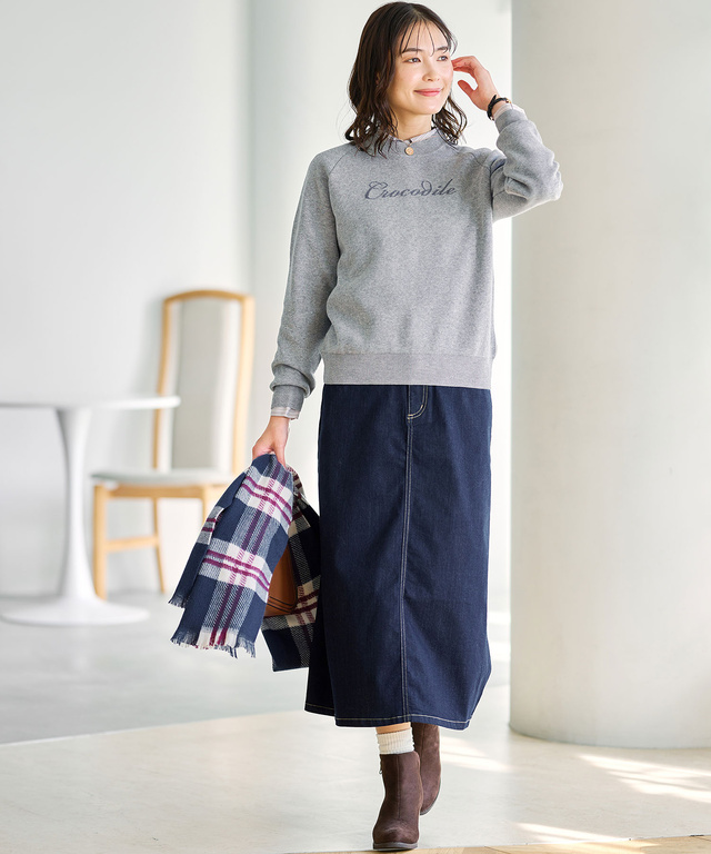 ストレッチ デニム スカート