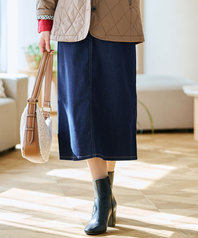 ストレッチ デニム スカート