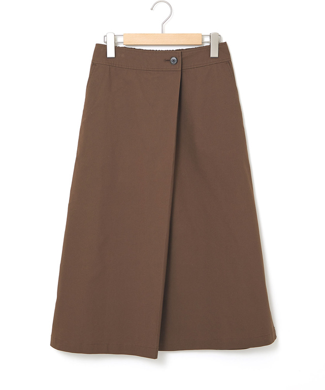タック入り Aライン スカート