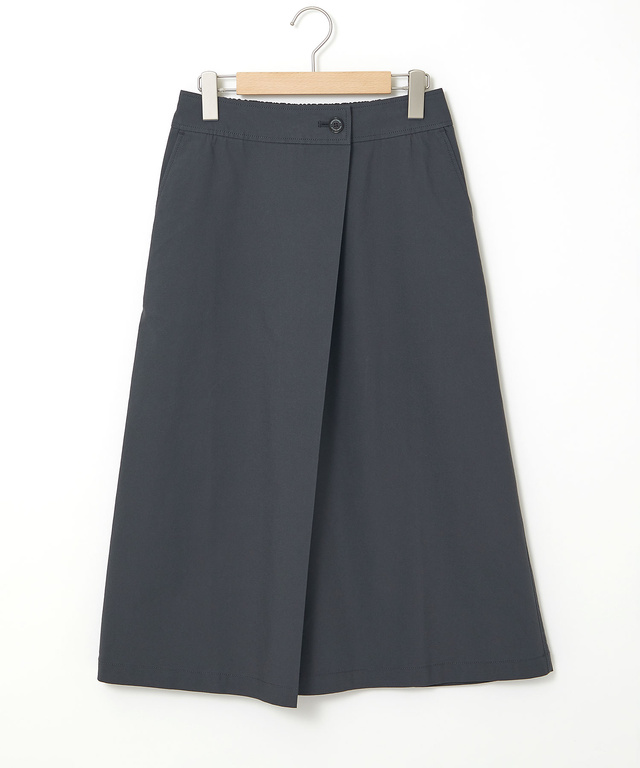 タック入り Aライン スカート