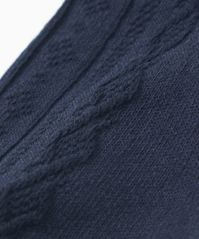 ケーブル柄 ソックス 