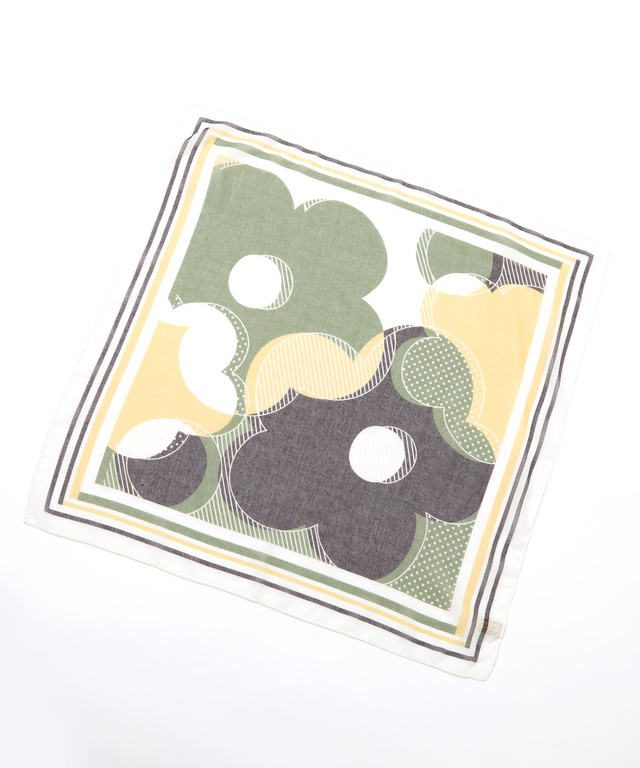 フラワーモチーフ スカーフ 