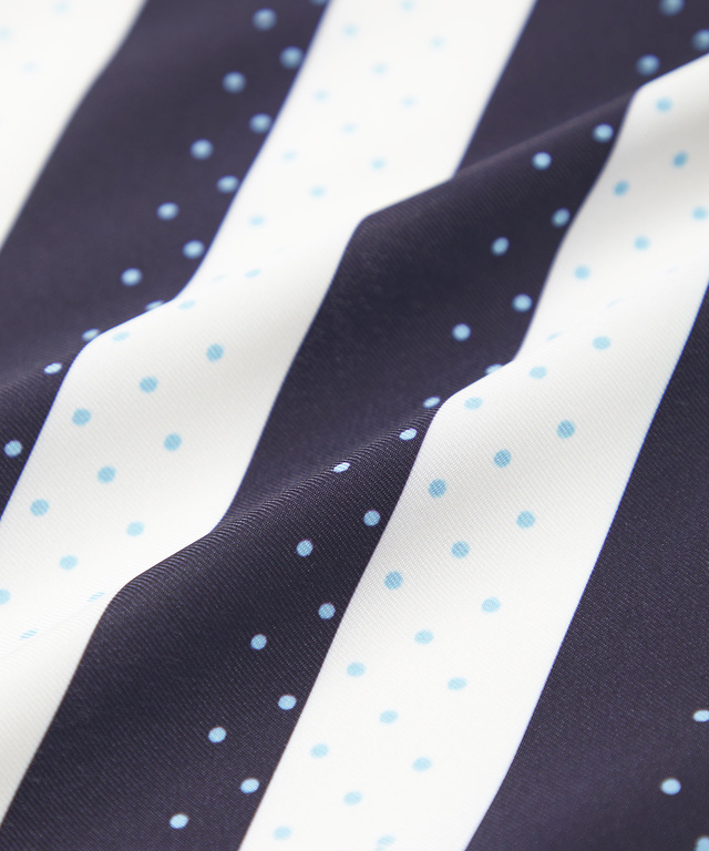 ドット ボーダー スカーフ