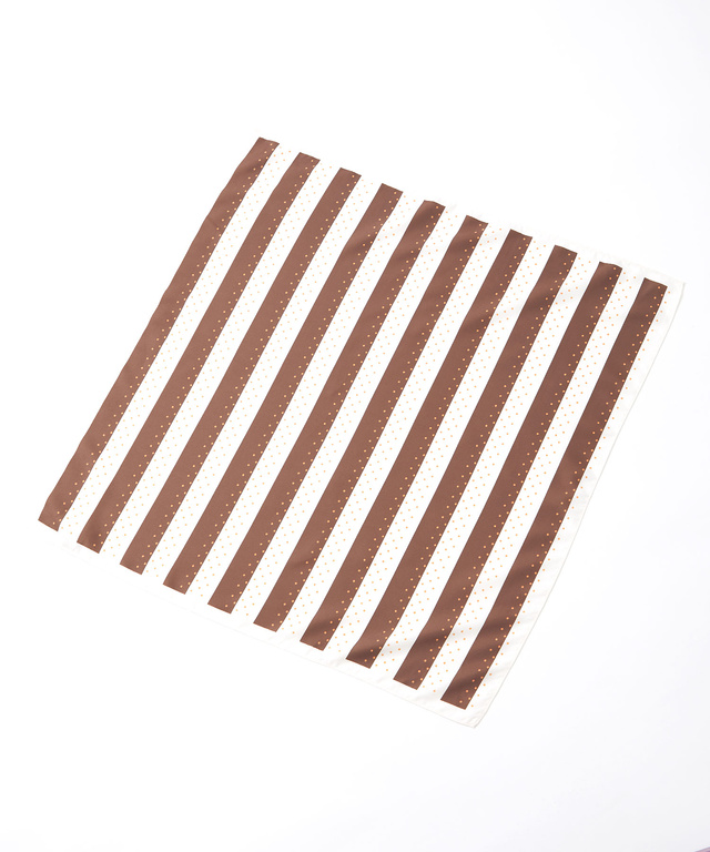 ドット ボーダー スカーフ