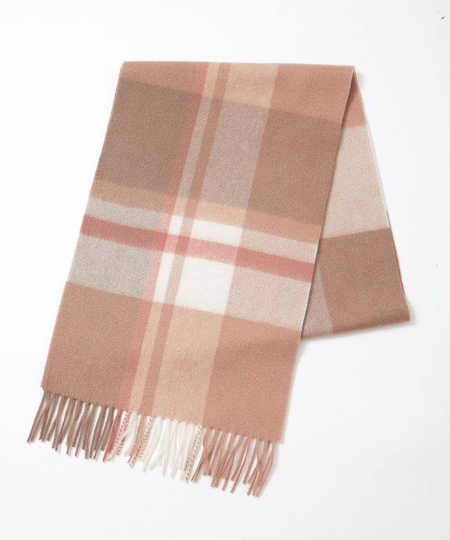 ウール チェック柄 マフラー