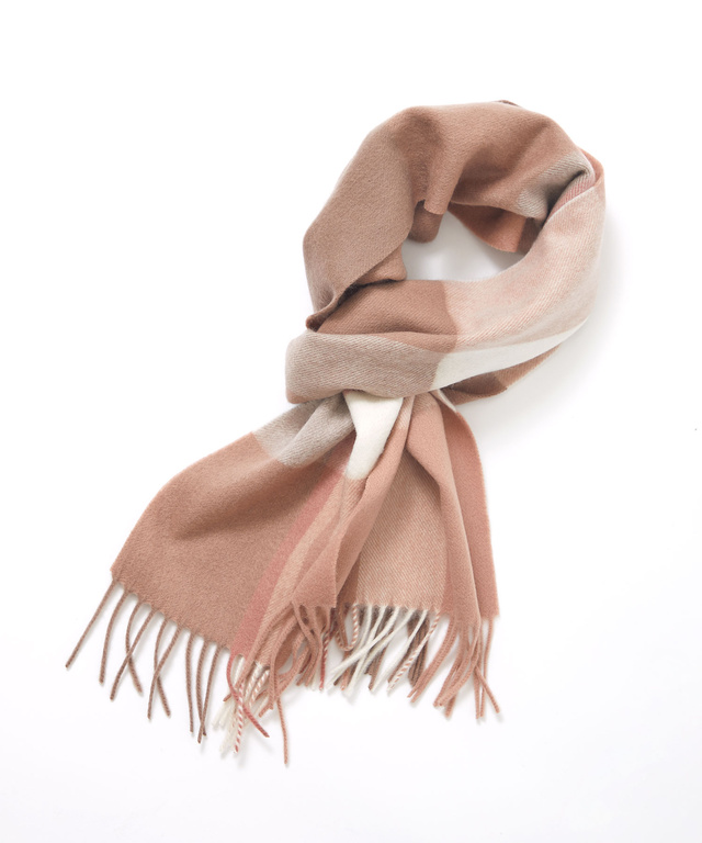 ウール チェック柄 マフラー