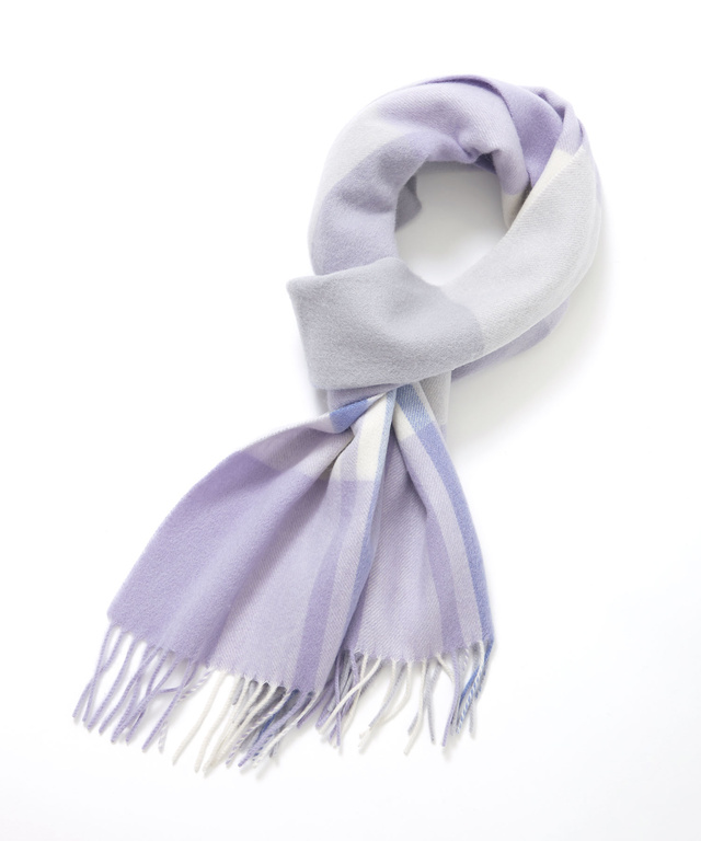 ウール チェック柄 マフラー