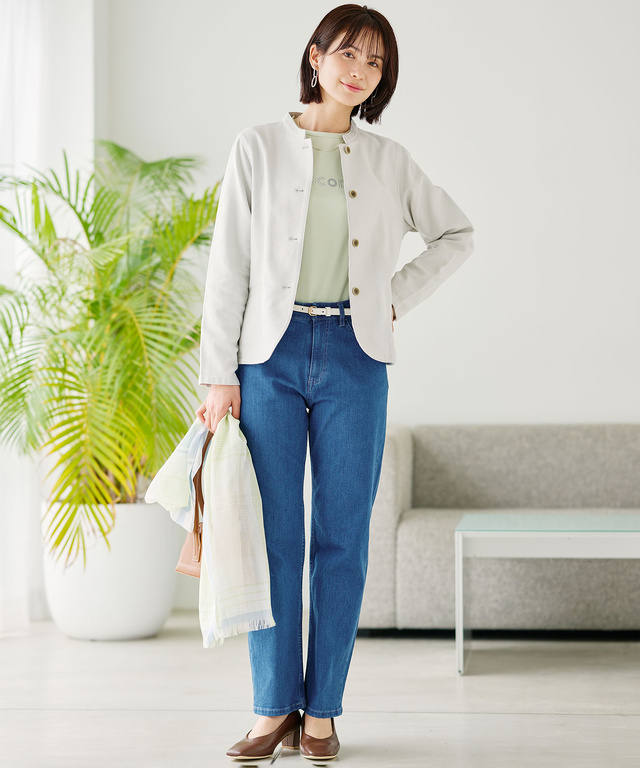 先染め チェック ストール