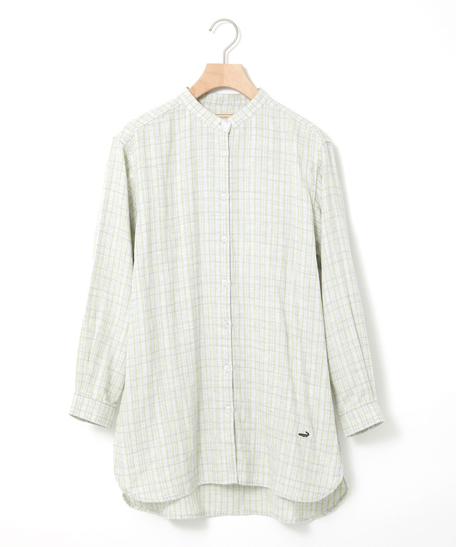 ダブルガーゼ チェック チュニック