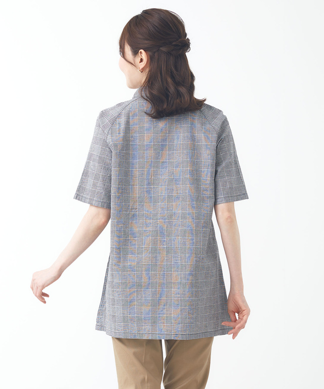コットンリネン スキッパー チュニック【オンラインショップ限定】