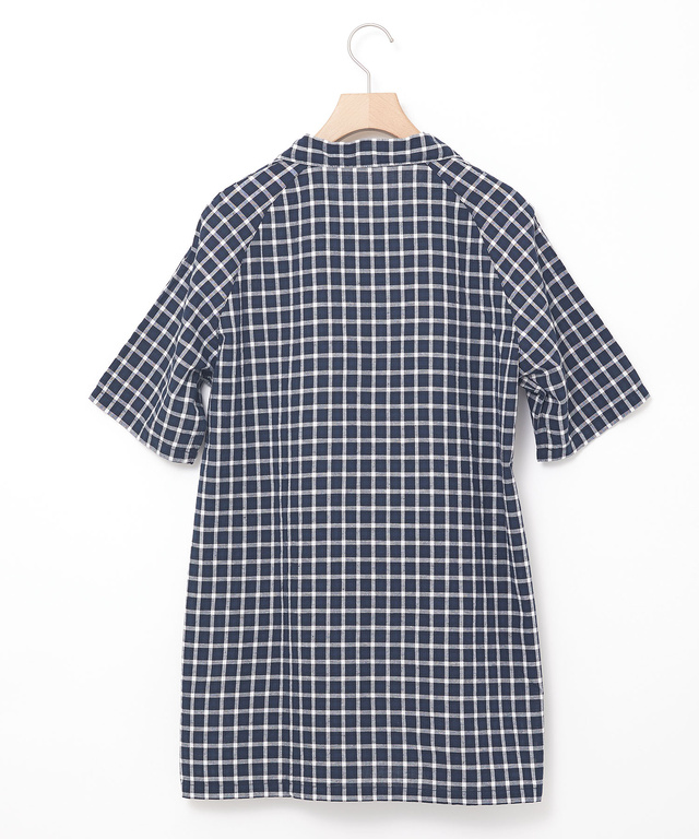 コットンリネン スキッパー チュニック【オンラインショップ限定】