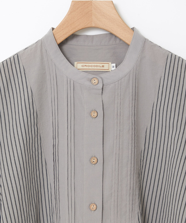 切り替え 七分袖 チュニック