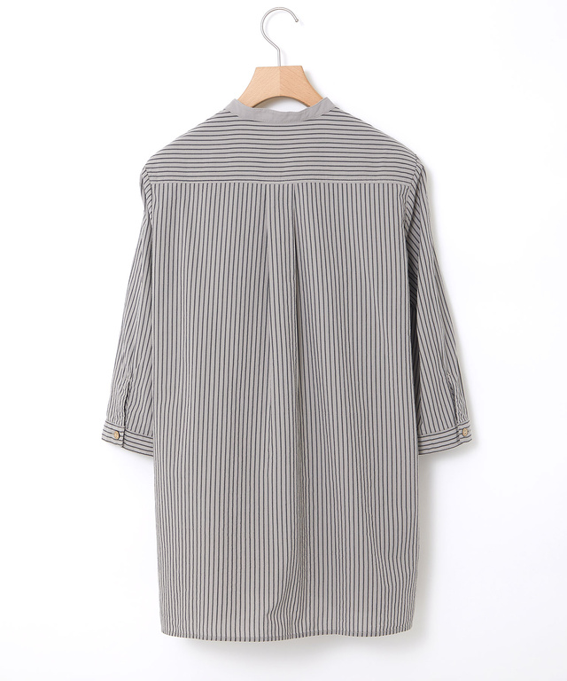 切り替え 七分袖 チュニック