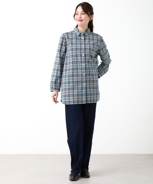 ドビーチェック柄 チュニック