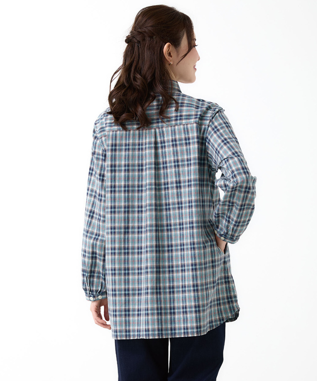 ドビーチェック柄 チュニック