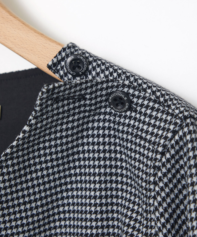 ショルダーボタン ワンピース