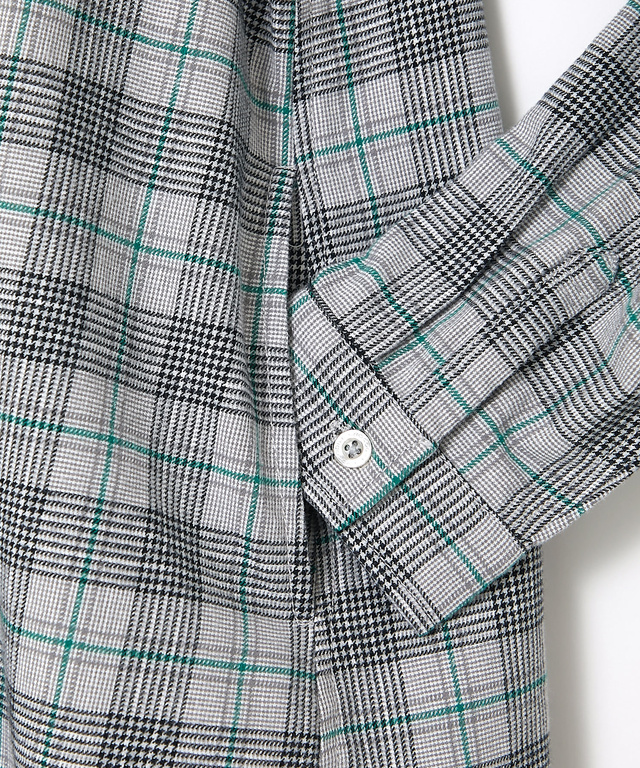 微起毛 チェック柄 チュニック【オンラインショップ限定】