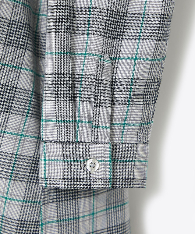 微起毛 チェック柄 チュニック【オンラインショップ限定】