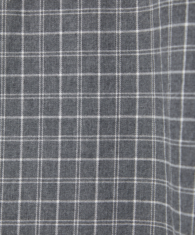 起毛 チェック柄 チュニック