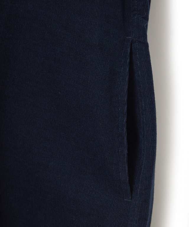 コーデュロイ バンドカラー チュニック【オンラインショップ限定】