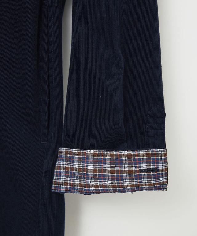 コーデュロイ バンドカラー チュニック【オンラインショップ限定】