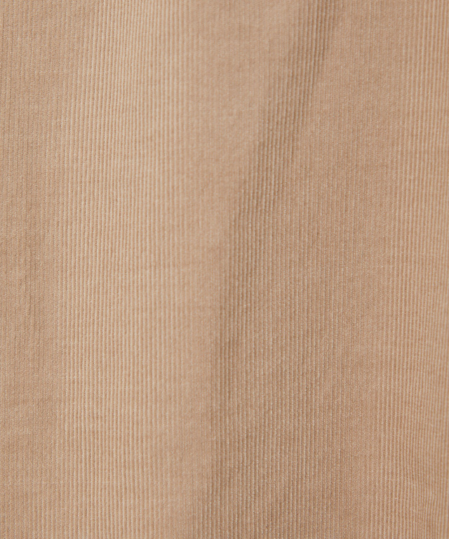 コーデュロイ バンドカラー チュニック【オンラインショップ限定】