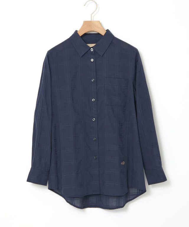 シアー チェック チュニック