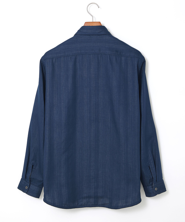 リバーシブル ストライプ柄 シャツ