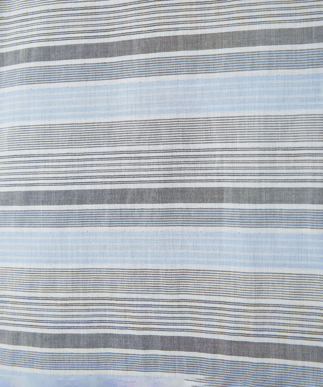 ダブルガーゼ マルチボーダー リバーシブルシャツ【吸汗速乾】