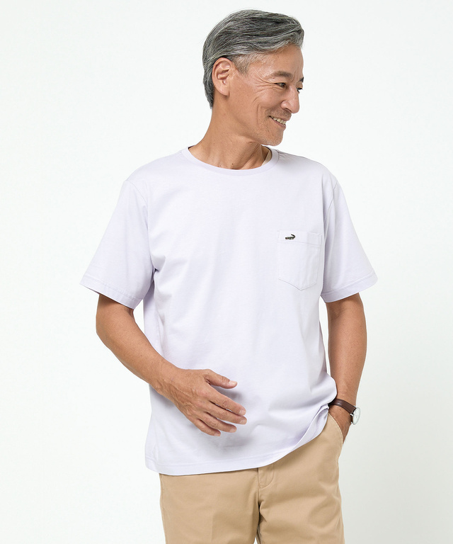 天竺 胸ポケット付き Tシャツ