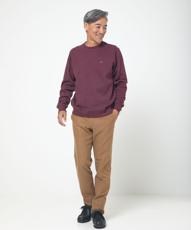 ダブルフェイス クルーネック トレーナー