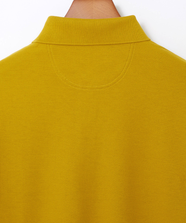 ハニカム襟 スナップボタン ポロシャツ