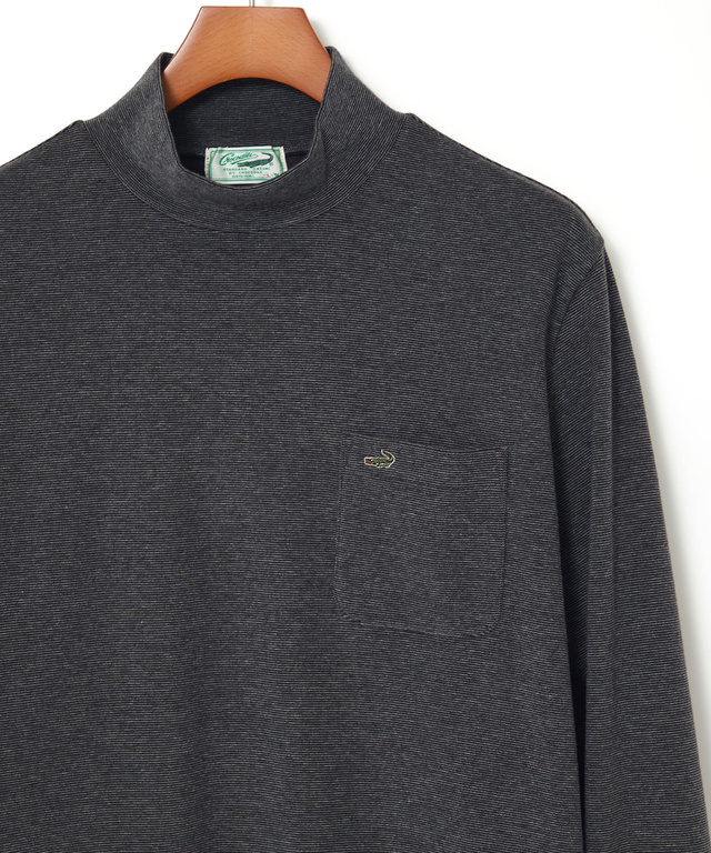 ハイネック リブ カットソー