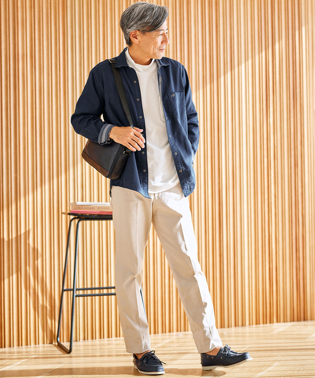 ハイネック リブ カットソー