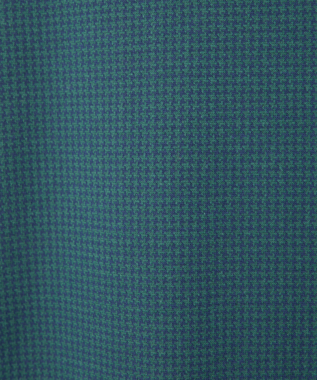 千鳥柄 ハーフジップ ポロシャツ