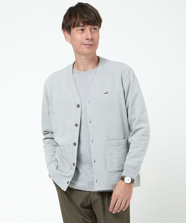 Vネック カット カーディガン