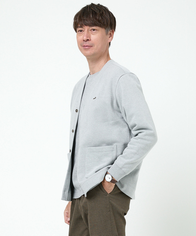 Vネック カット カーディガン