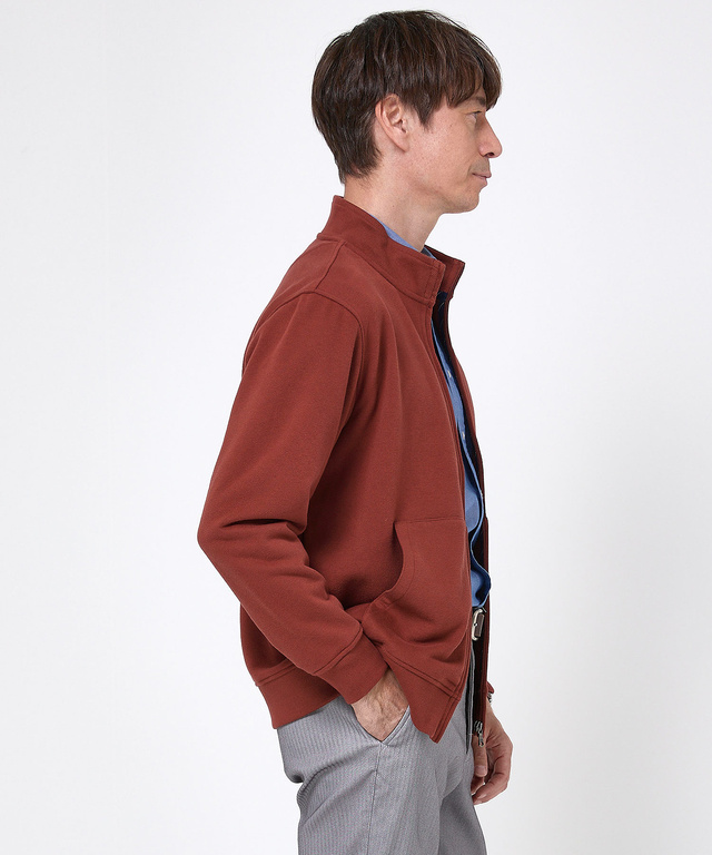 スタンドカラー フルジップ ブルゾン