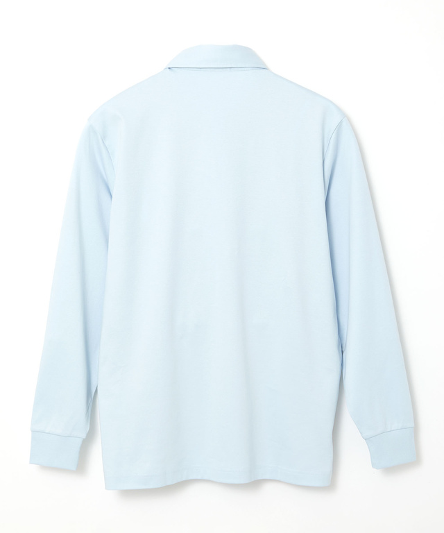 シルケット パネルチェック ポロシャツ