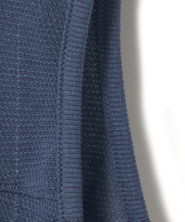 鹿の子 ポケットデザイン ジップベスト