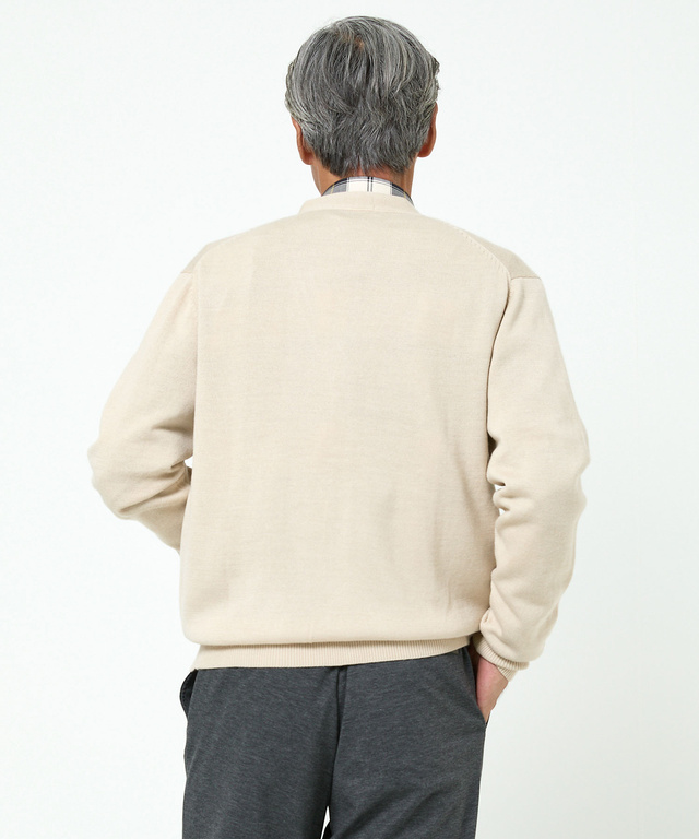 10ゲージカーディガン【洗濯機洗いOK】