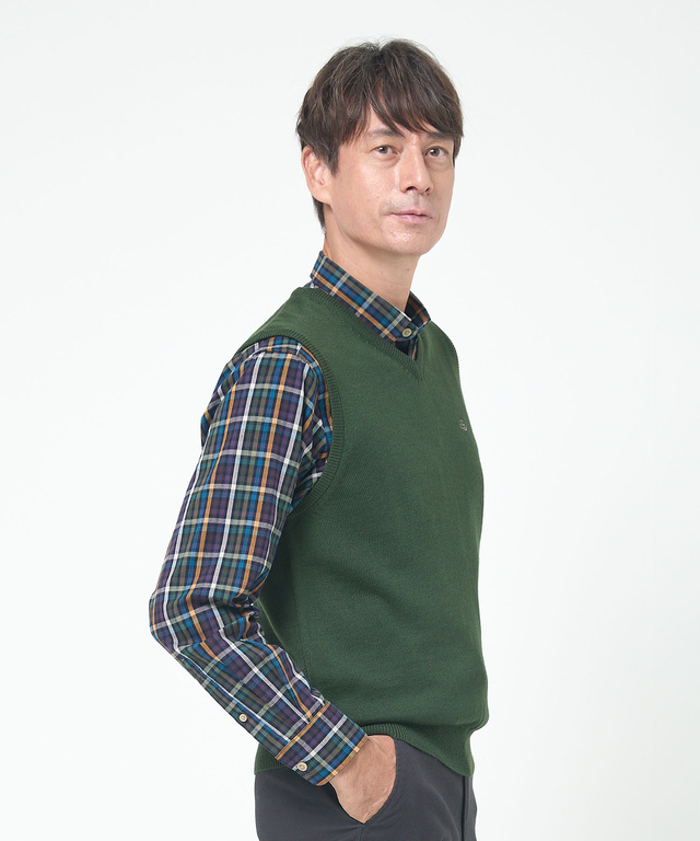 10ゲージＶネックベスト【洗濯機洗いOK】