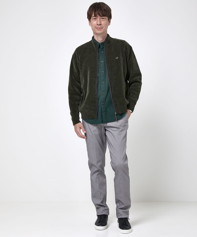 モールニット フルジップ ブルゾン