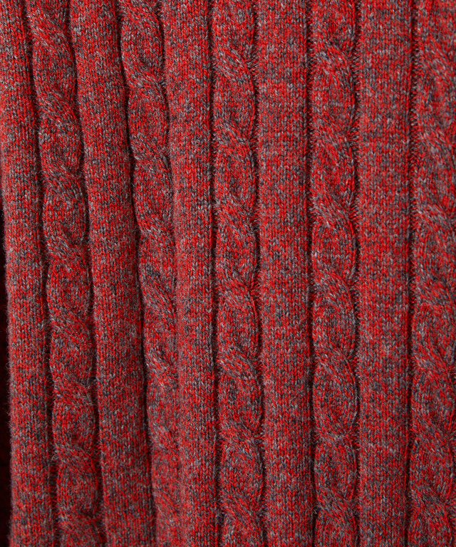 ウールブレンド ハーフジップ ニット