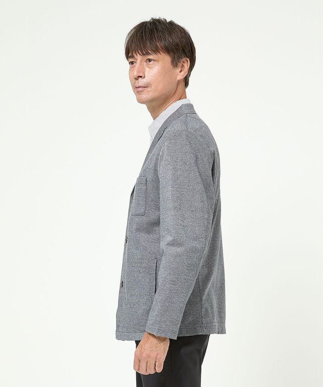 テーラー襟 カーディガン