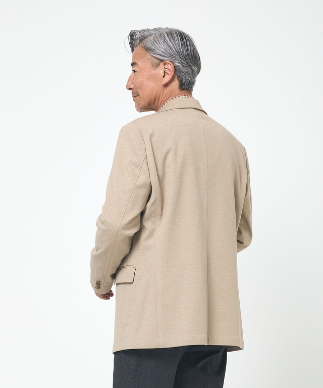 ジャージ素材 テーラード ジャケット