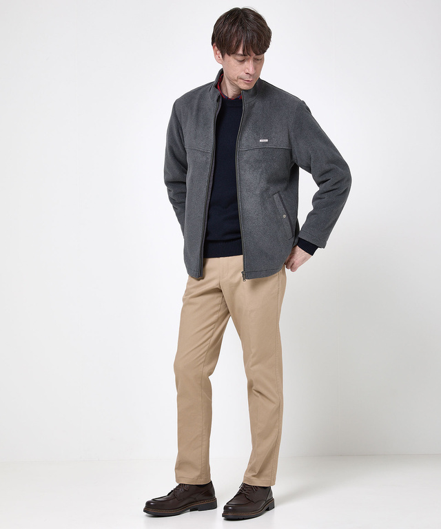 フリース スタンドカラー ジャケット