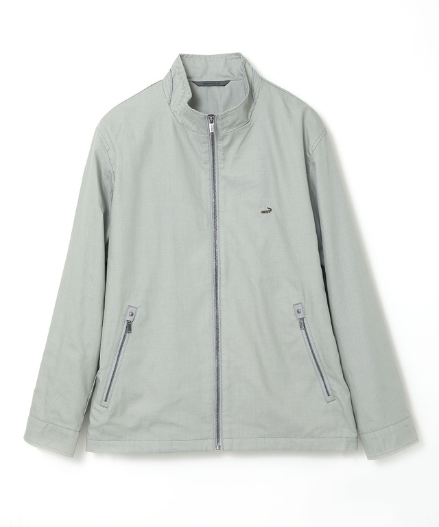 シャンブレーツイル ジップ ブルゾン【吸汗速乾】