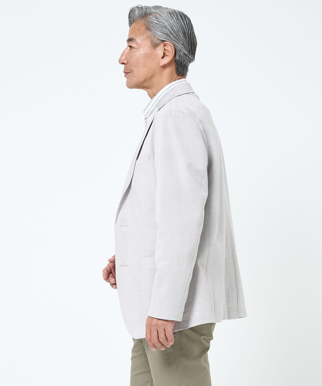 ジャージー ストレッチ テーラードジャケット