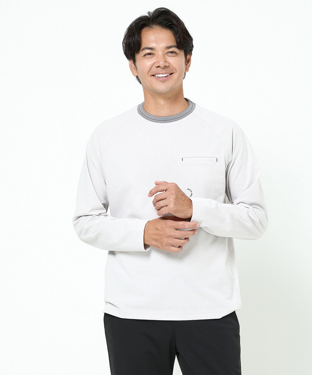 裏起毛 ラグランスリーブ トレーナー